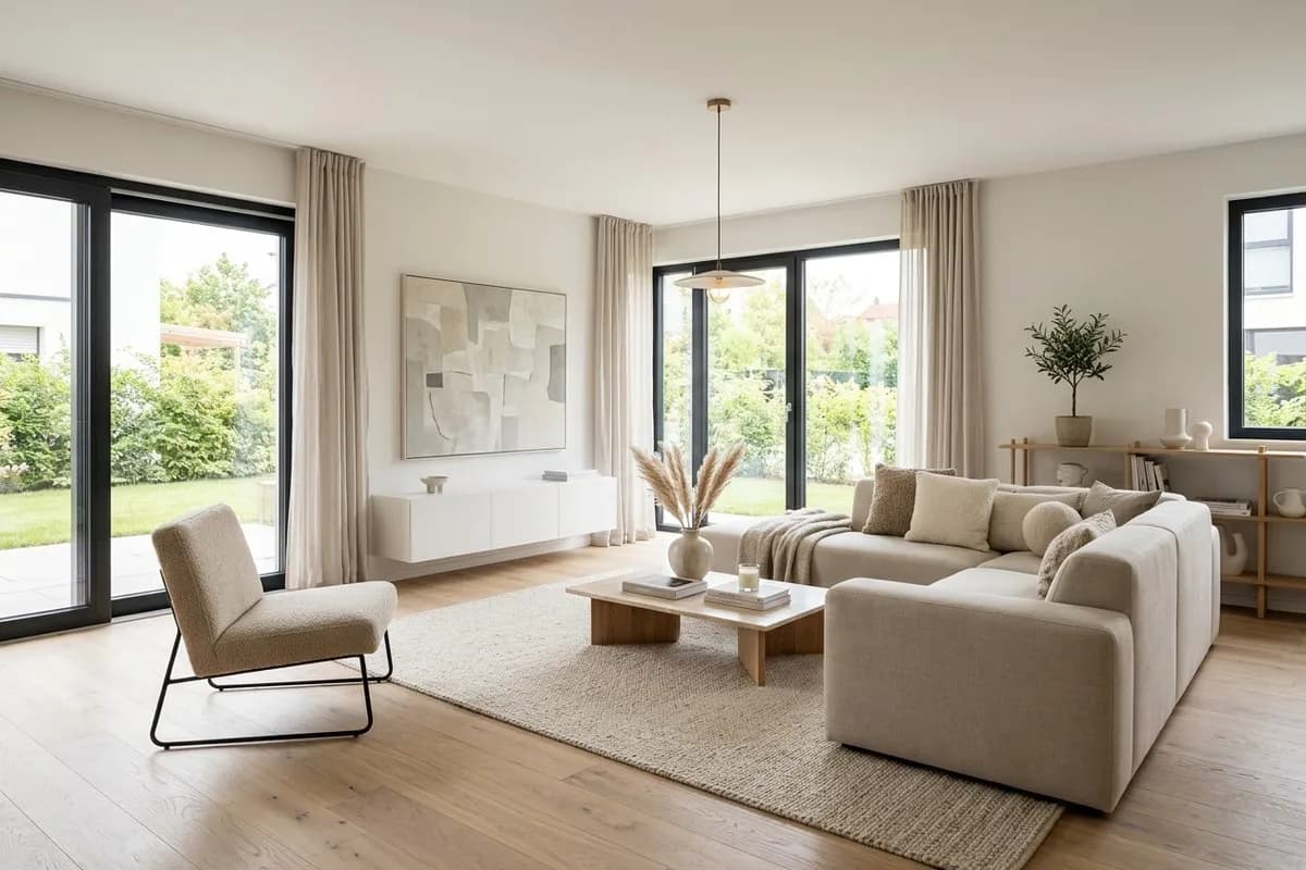 Beiges Wohnzimmer: 10 schöne Ideen – Titelbild